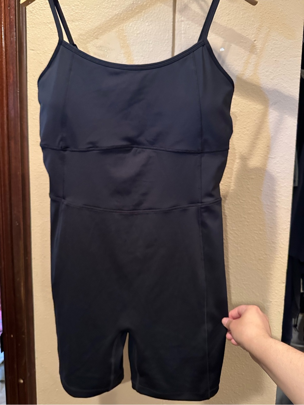 Fabletics  Black Spaghetti-Strap Athletic Romper